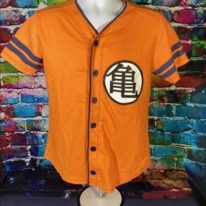 Dragon Ball Z Button Front Shirt Men’s Sz S